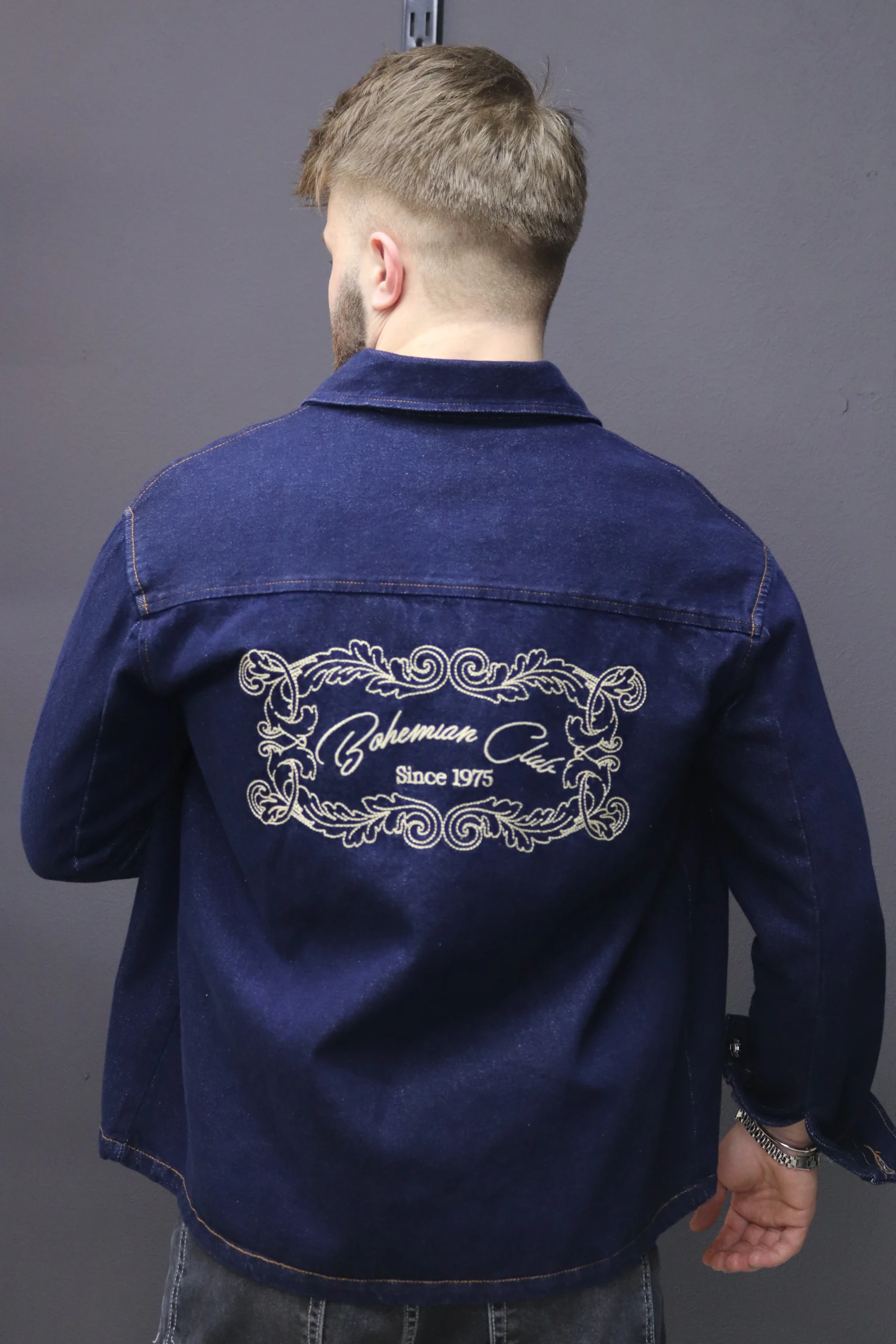 Dikiş baskılı kot ceket (3)