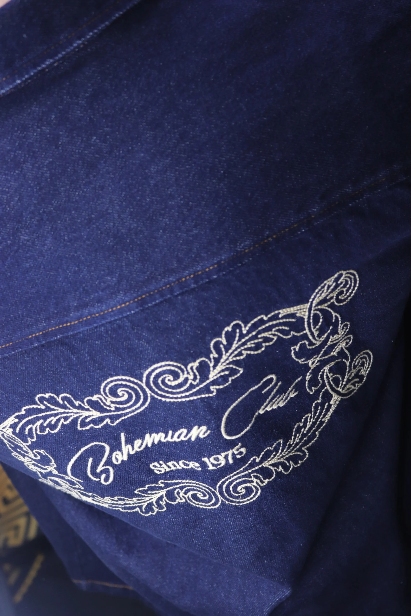 Dikiş baskılı kot ceket (5)