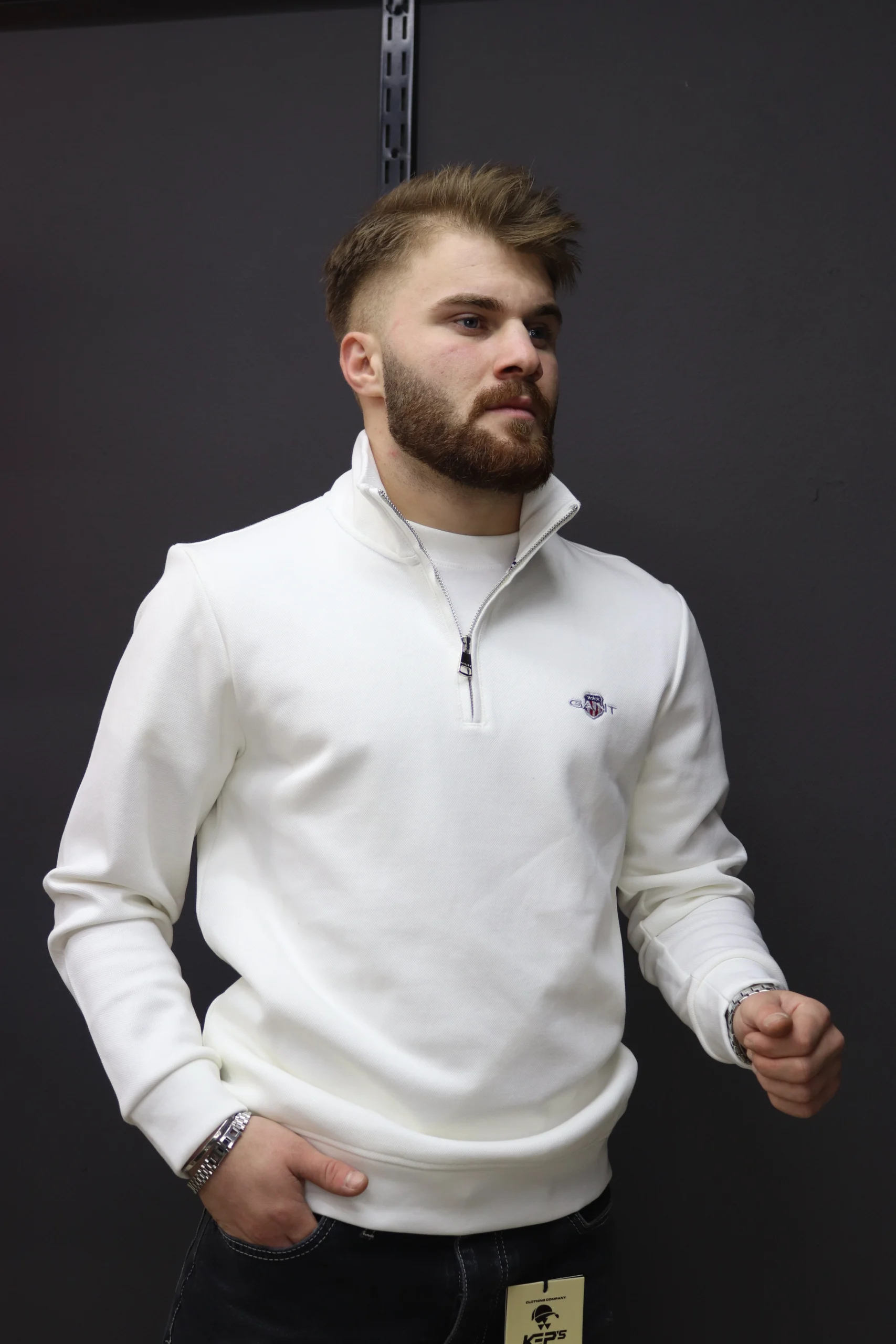 Gant yarım fermuar triko (9)