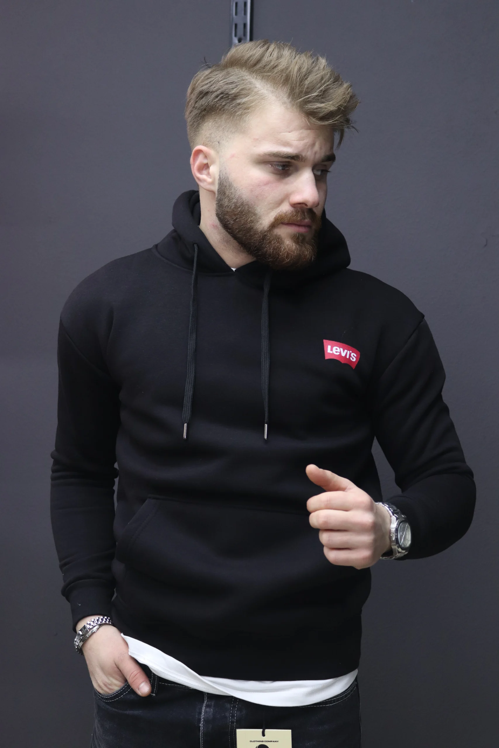 LEVİS Sırt Baskılı Kapuşonlu Sweat (11)