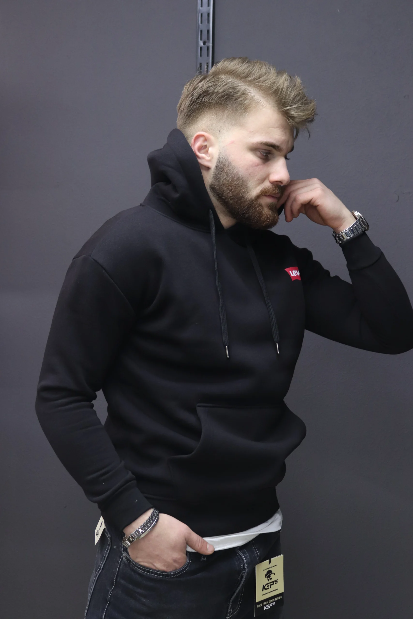 LEVİS Sırt Baskılı Kapuşonlu Sweat (14)