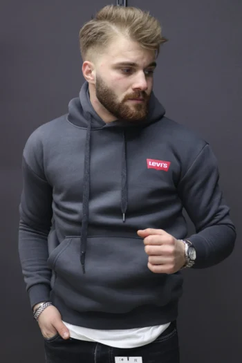 LEVİ'S Lacivert Sırt Baskılı Kapüşonlu Sweatshirt