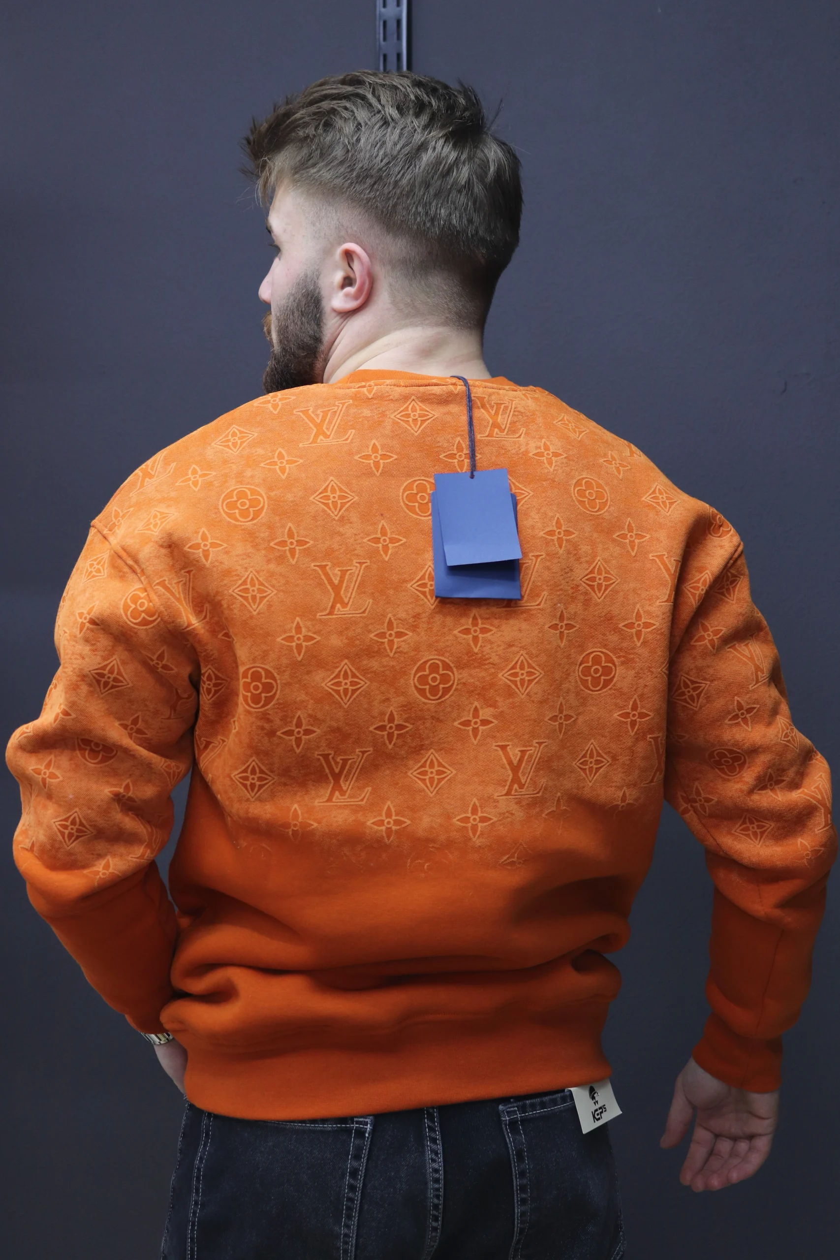 LV Baskı bisiklet yaka sweat (3)