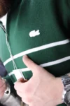Lacoste çizgili yarım fermuar triko (1)