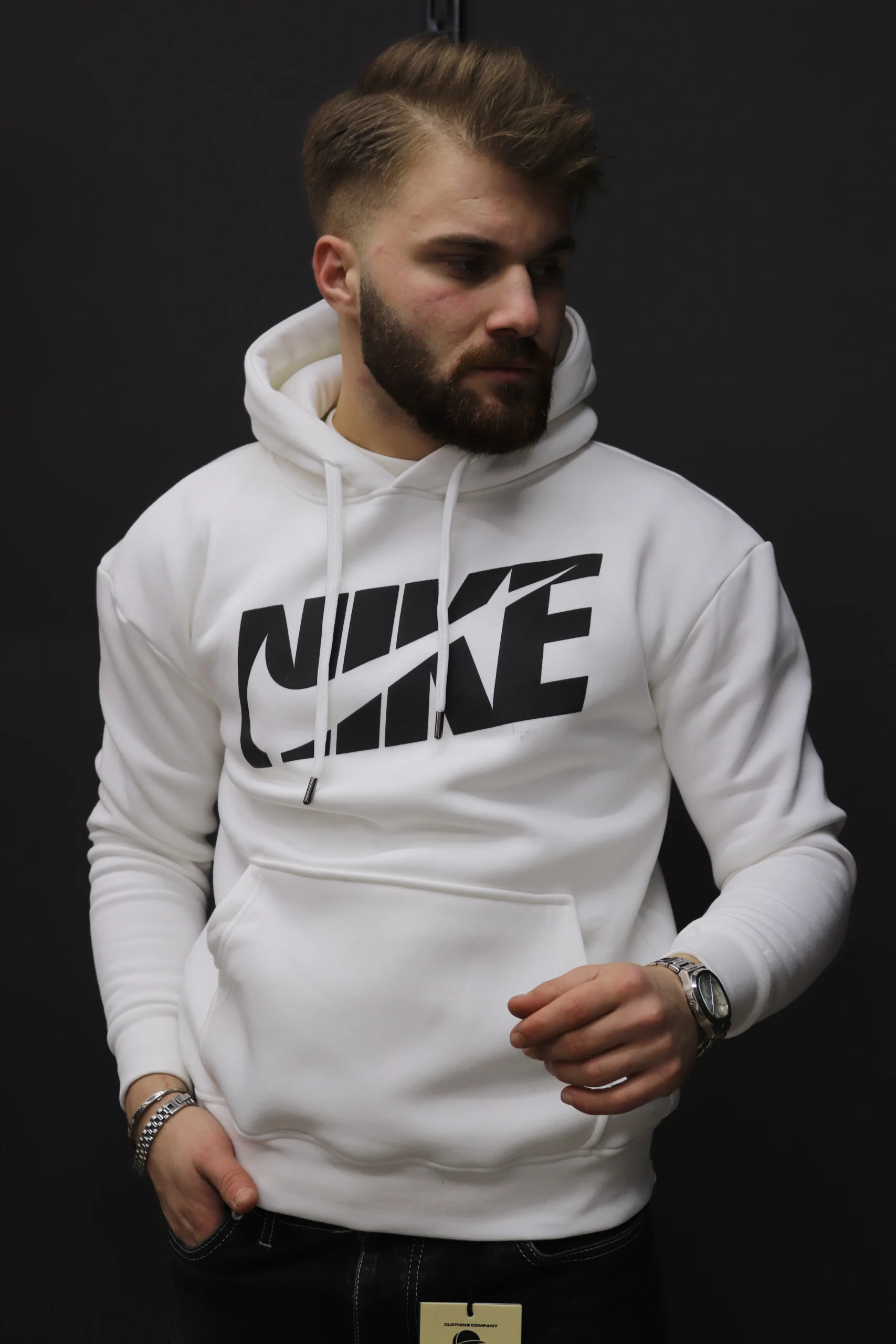 NİKE Baskı Kapuşonlu Sweat (1)